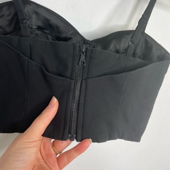 BARDOT cropped blazer zipper tank top - Picture 4 of 6